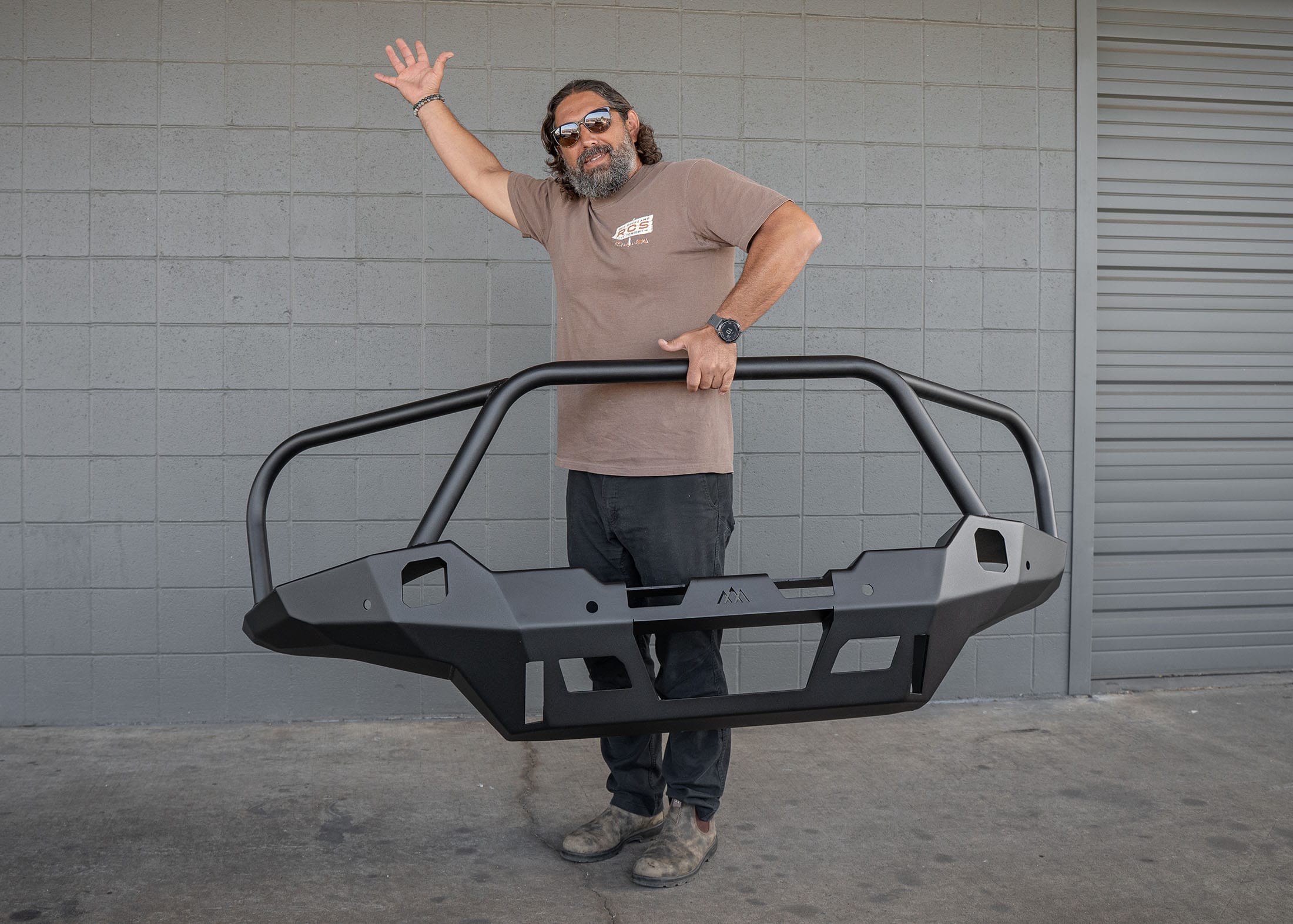 Backwoods Adventure Mods Front Bumper Hi-Lite Overland Toyota Tacoma Front Bumper 4th Gen (2024-2025) [Bull Bar]