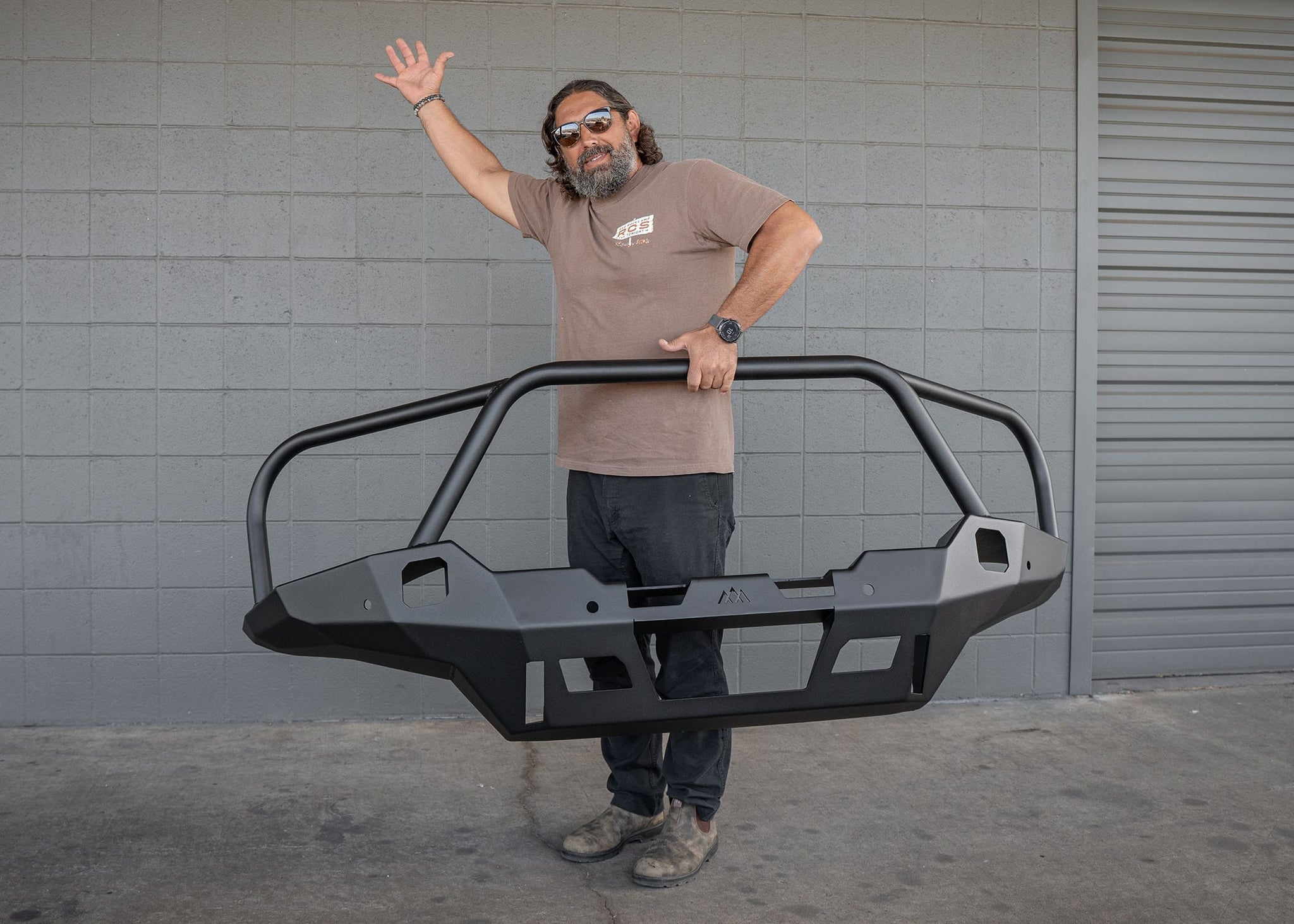 Backwoods Adventure Mods Front Bumper Hi-Lite Overland Toyota Tacoma Front Bumper 4th Gen (2024-2025) [Bull Bar]