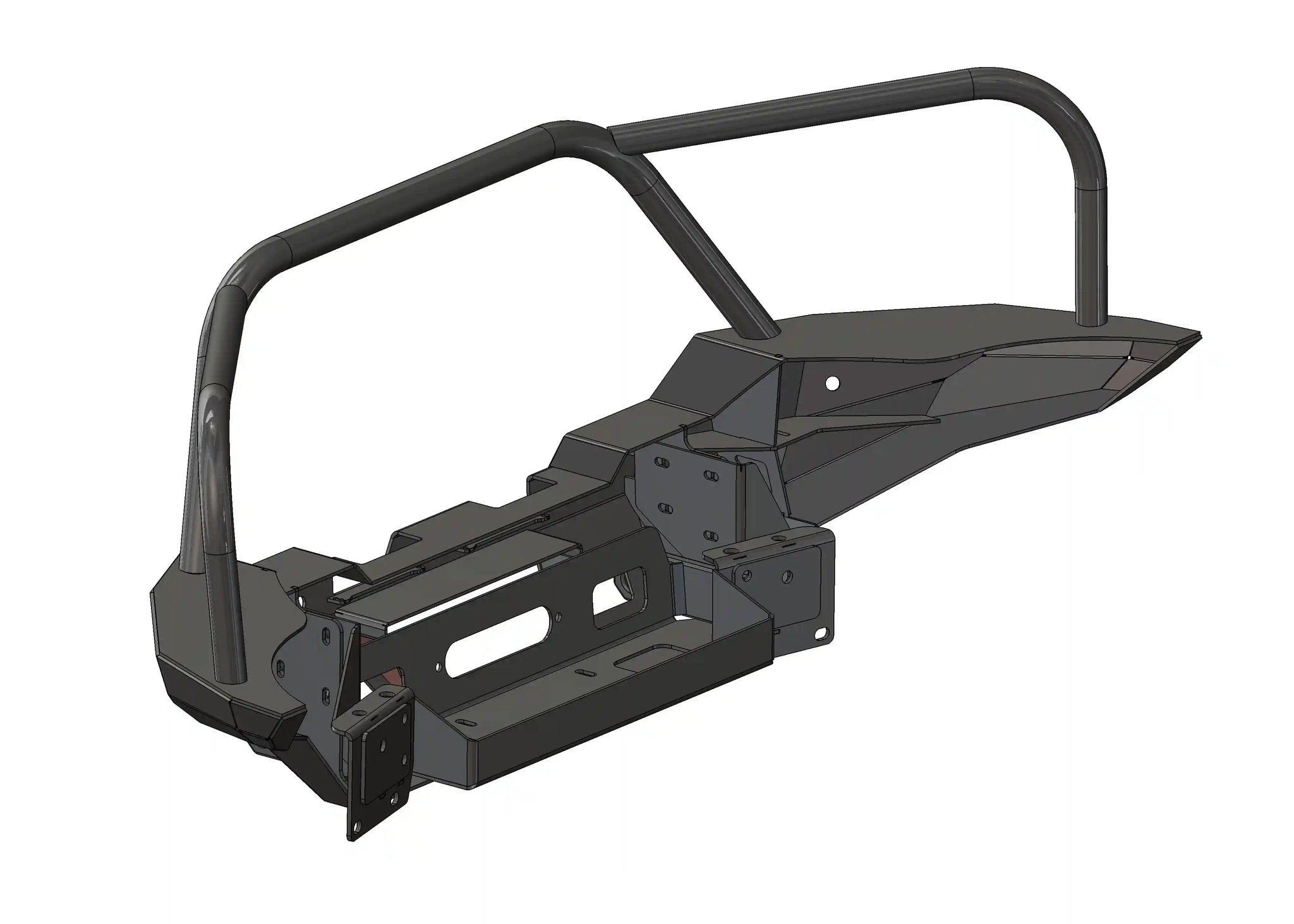 Backwoods Adventure Mods Front Bumper Hi-Lite Overland Toyota Tacoma Front Bumper 4th Gen (2024-2026) [Bull Bar]
