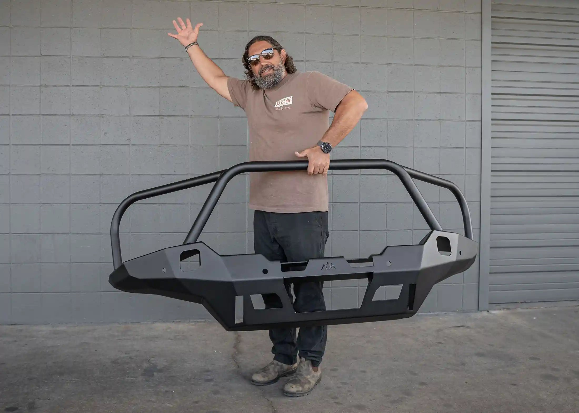 Backwoods Adventure Mods Front Bumper Hi-Lite Overland Toyota Tacoma Front Bumper 4th Gen (2024-2026) [Bull Bar]
