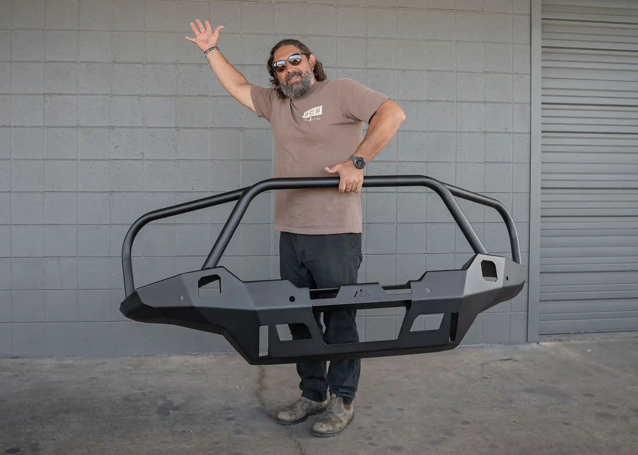 Backwoods Adventure Mods Front Bumper Hi-Lite Overland Toyota Tacoma Front Bumper 4th Gen (2024-2026) [Bull Bar]
