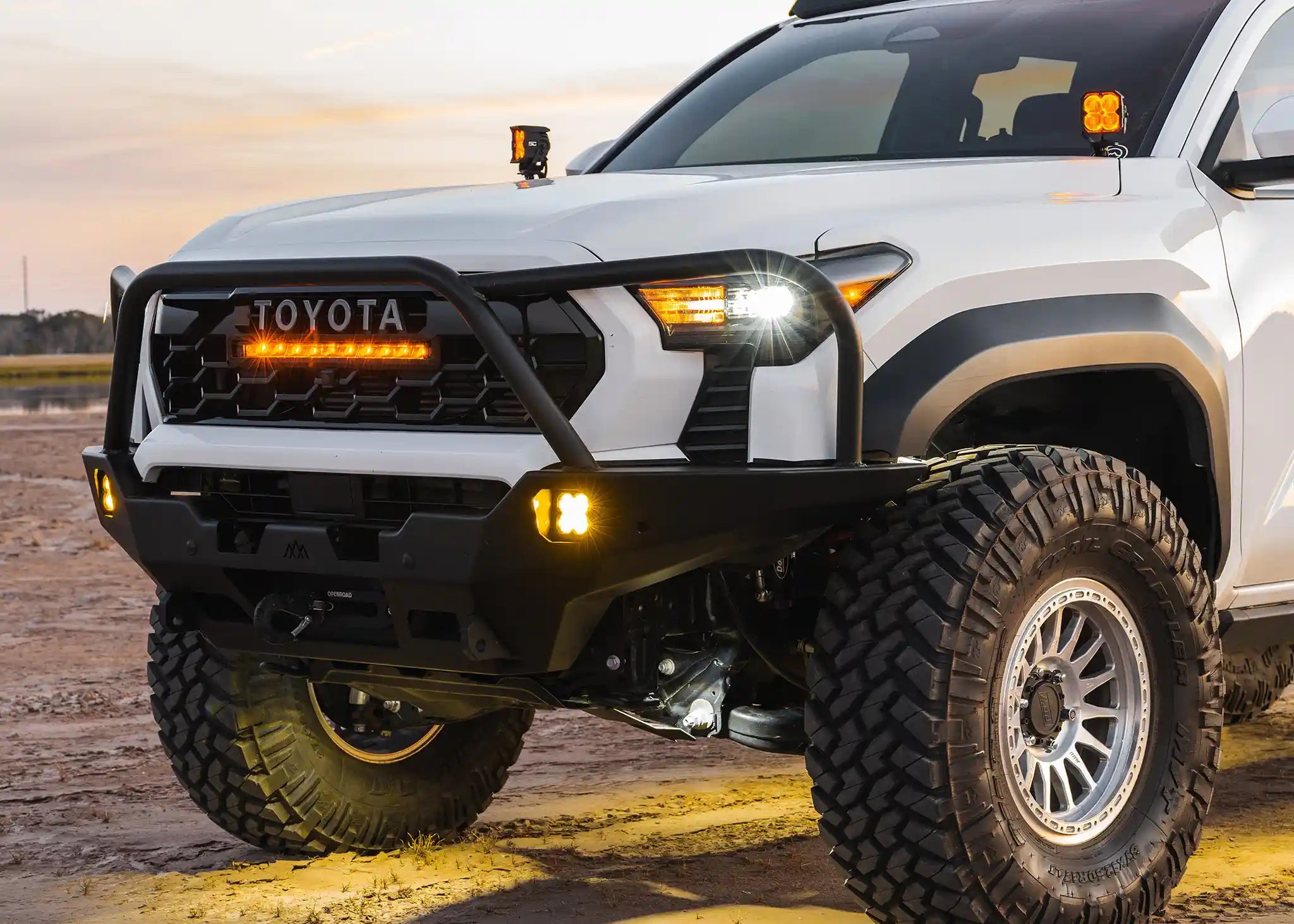 Backwoods Adventure Mods Front Bumper Hi-Lite Overland Toyota Tacoma Front Bumper 4th Gen (2024-2026) [Bull Bar]