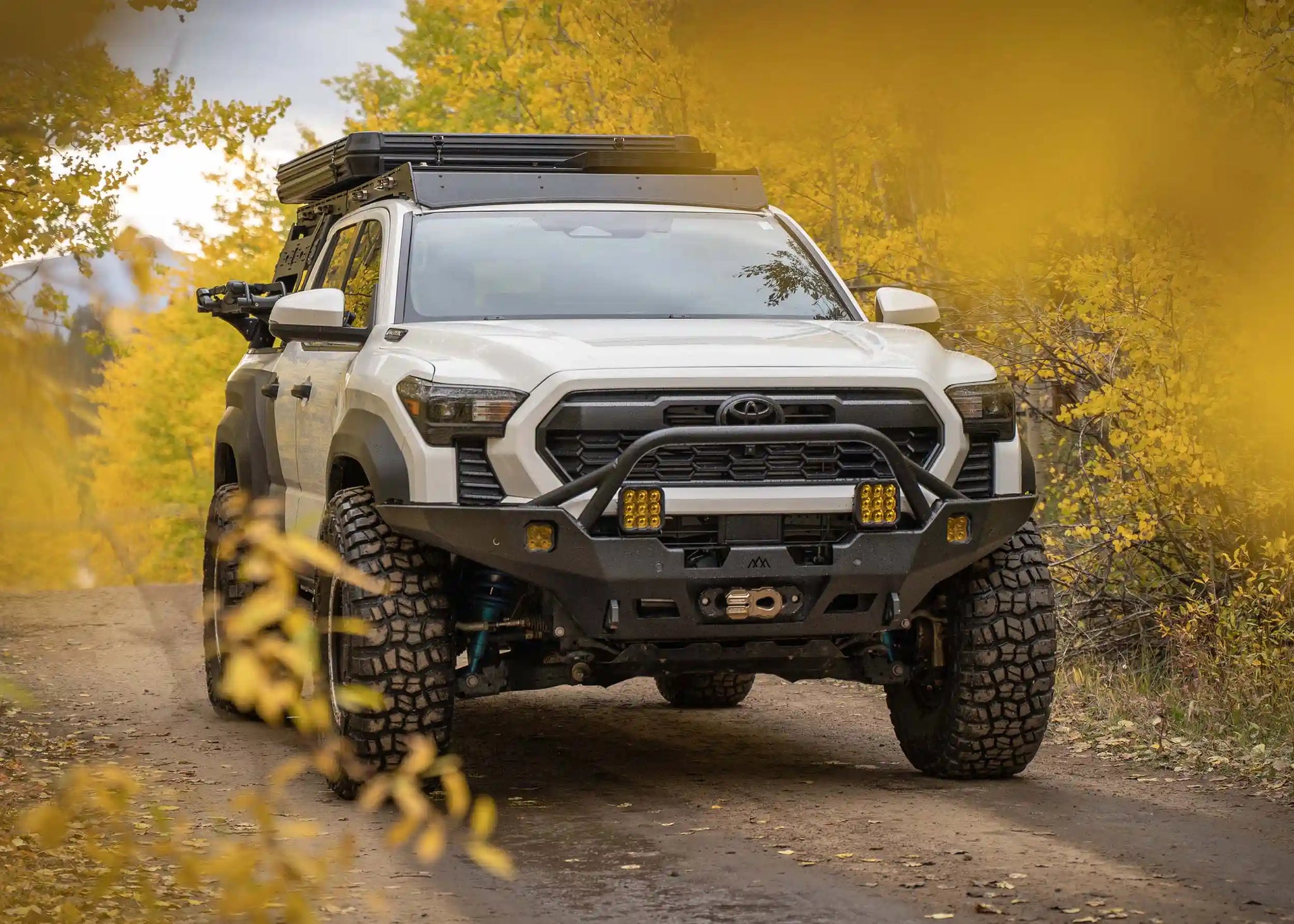 Backwoods Adventure Mods Front Bumper Hi-Lite Overland Toyota Tacoma Front Bumper 4th Gen (2024-2026) [Prerunner Bull Bar]