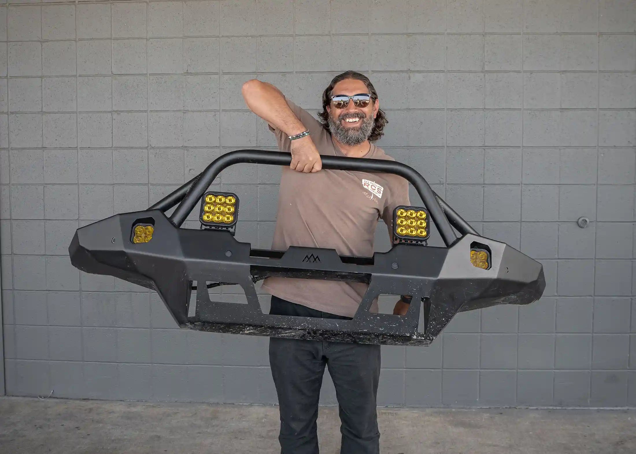 Backwoods Adventure Mods Front Bumper Hi-Lite Overland Toyota Tacoma Front Bumper 4th Gen (2024-2026) [Prerunner Bull Bar]