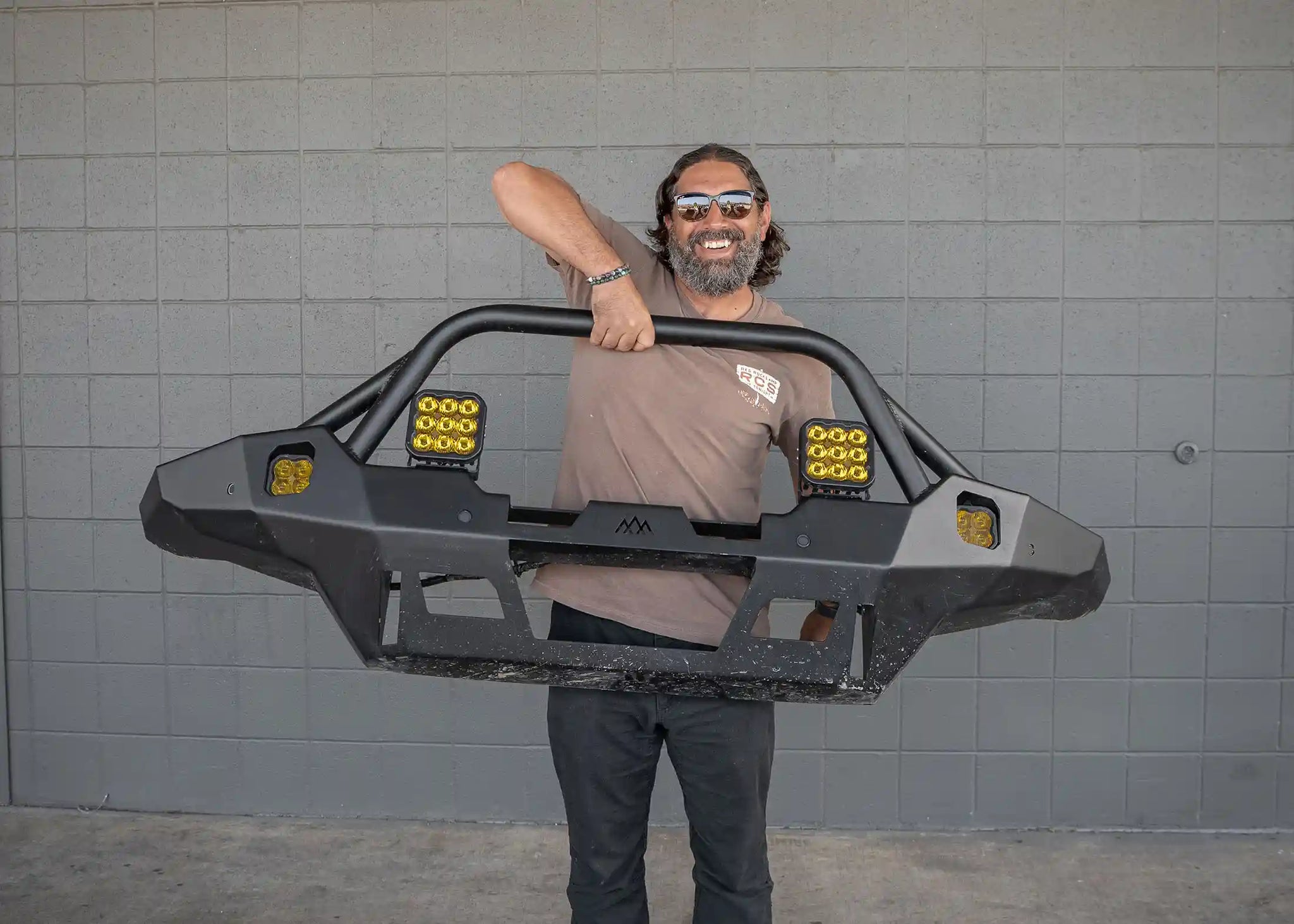 Backwoods Adventure Mods Front Bumper Hi-Lite Overland Toyota Tacoma Front Bumper 4th Gen (2024-2026) [Prerunner Bull Bar]