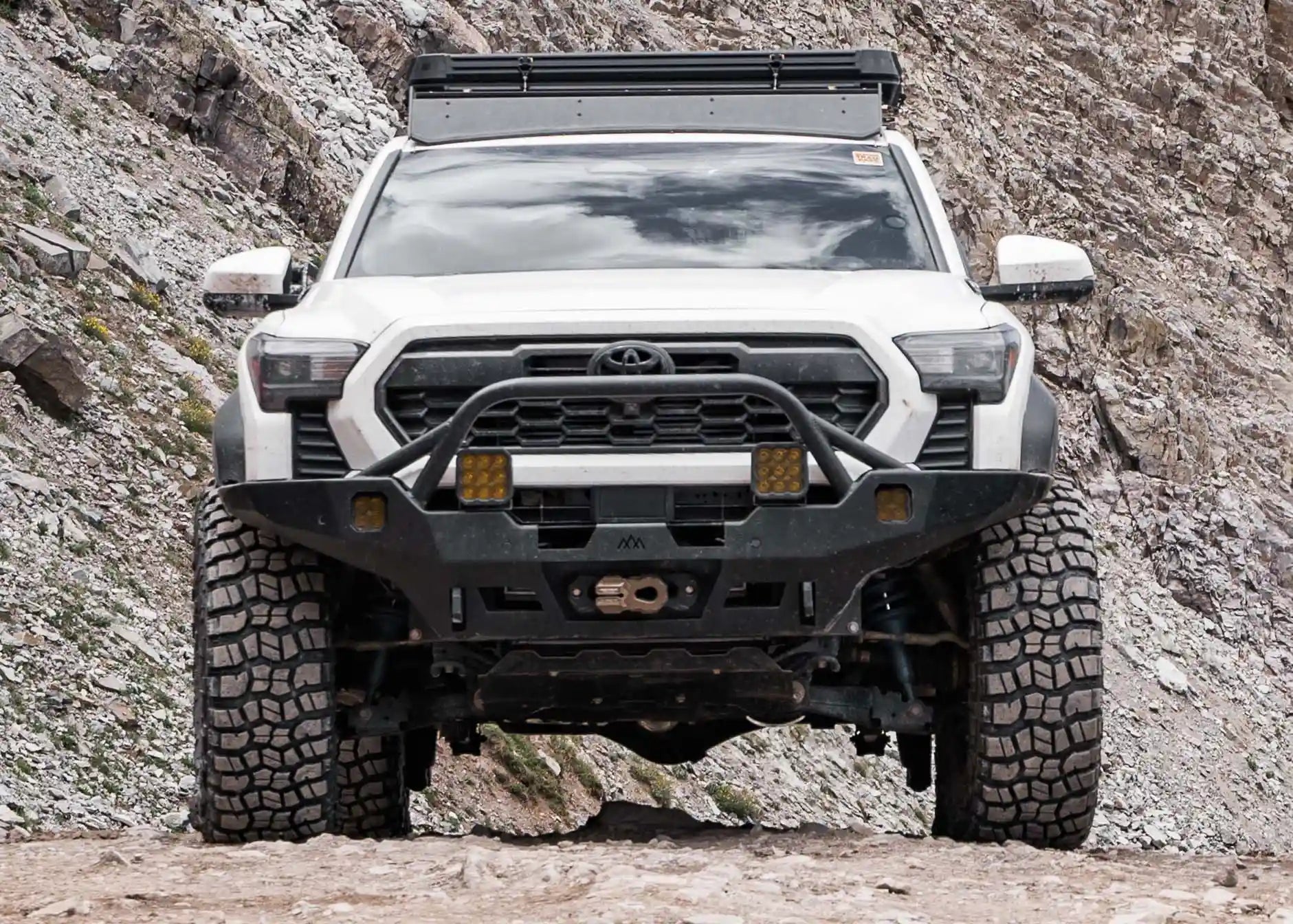 Backwoods Adventure Mods Front Bumper Hi-Lite Overland Toyota Tacoma Front Bumper 4th Gen (2024-2026) [Prerunner Bull Bar]