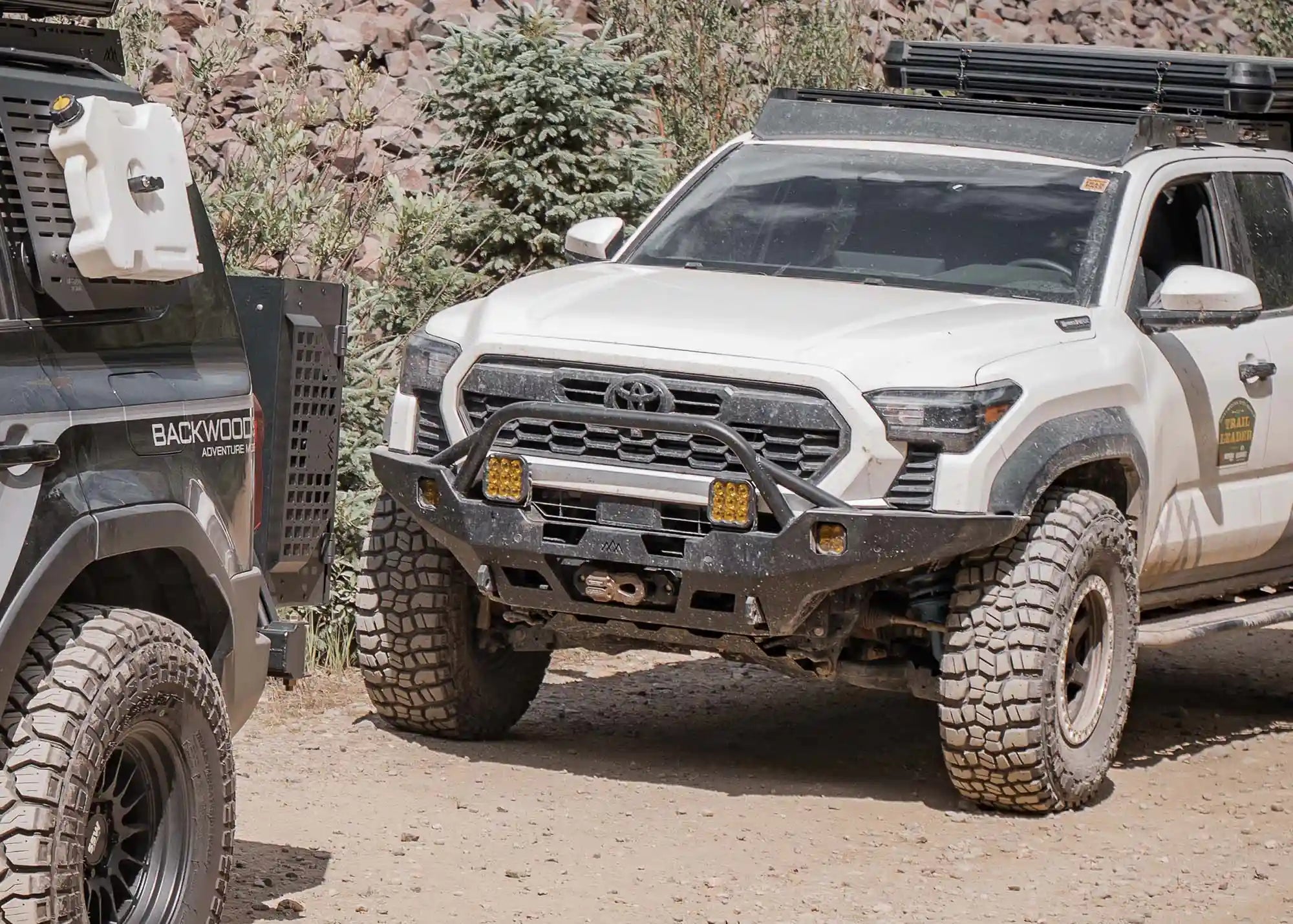 Backwoods Adventure Mods Front Bumper Hi-Lite Overland Toyota Tacoma Front Bumper 4th Gen (2024-2026) [Prerunner Bull Bar]