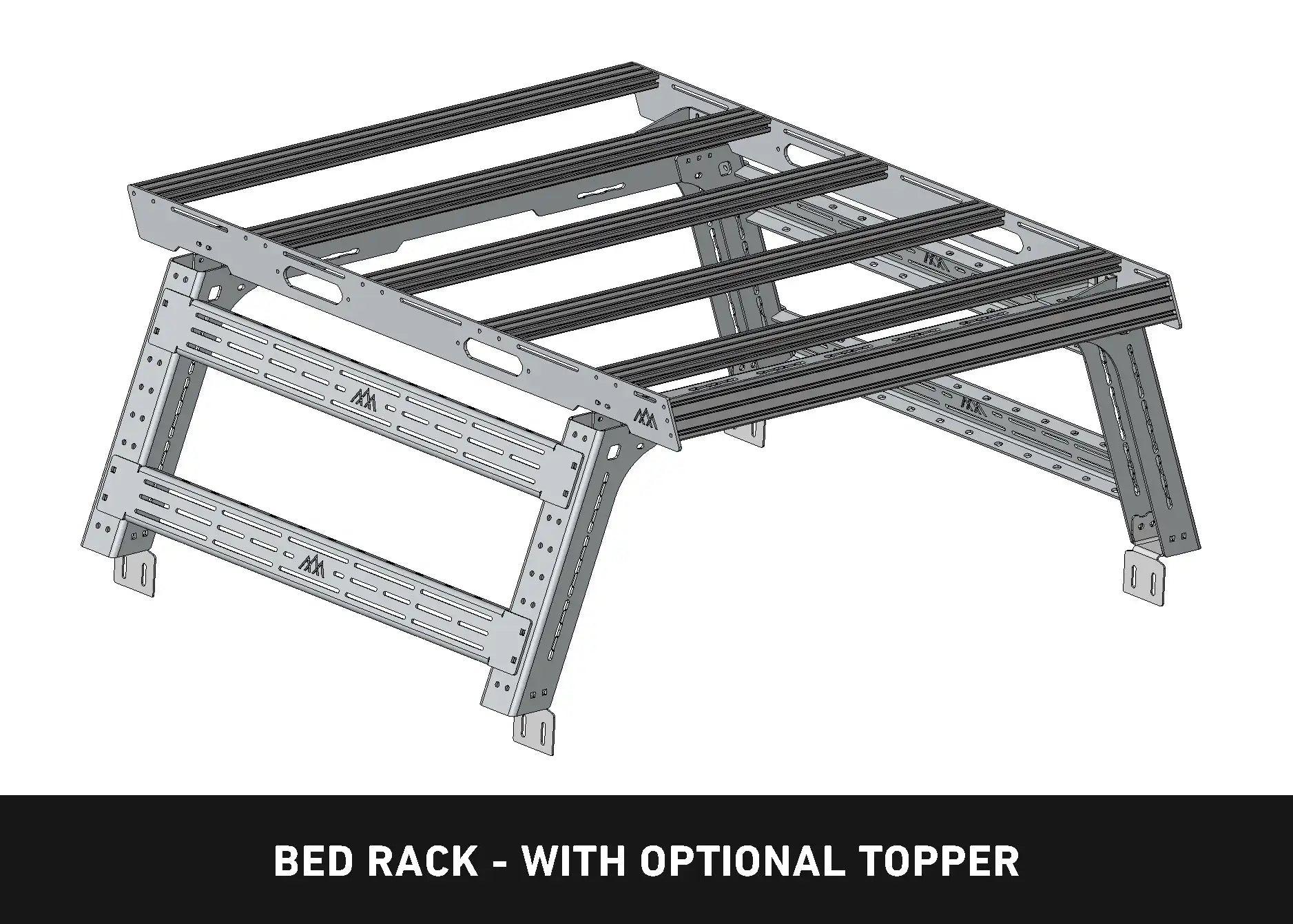 Backwoods Adventure Mods Jeep Gladiator Bed Rack - DRIFTR Topper (Add-on)