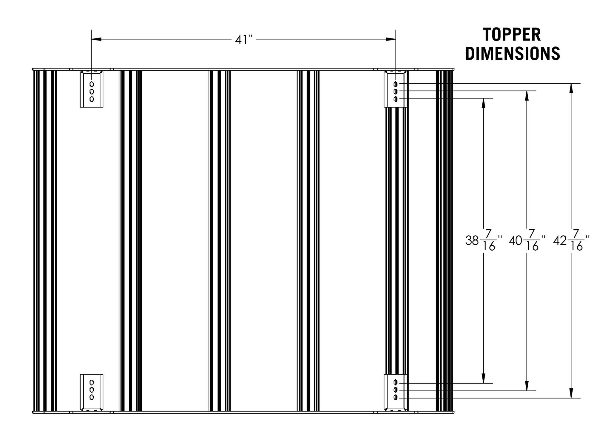Backwoods Adventure Mods Jeep Gladiator Bed Rack - DRIFTR Topper (Add-on)