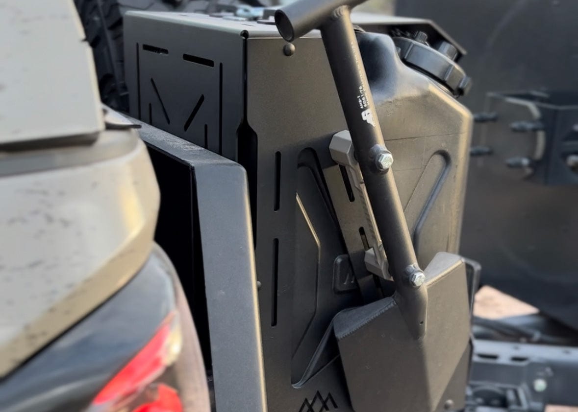 Backwoods Adventure Mods Jerry's Can Holder - Dual Universal Jerry Can Carrier