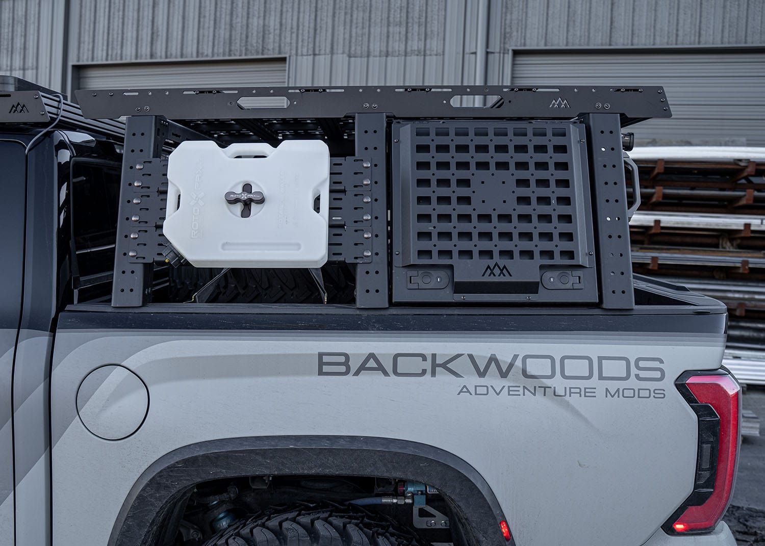 Backwoods Adventure Mods Racks Aluminum Bed Rack Storage Box - Toyota Tundra