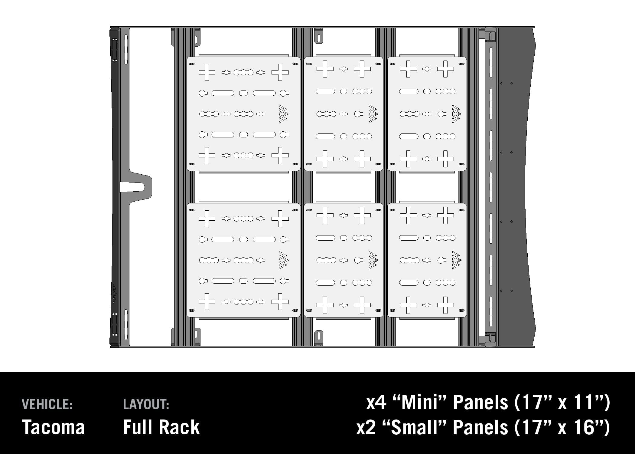 Backwoods Adventure Mods Racks Toyota Tacoma (2005-2023) DRIFTR Roof Rack