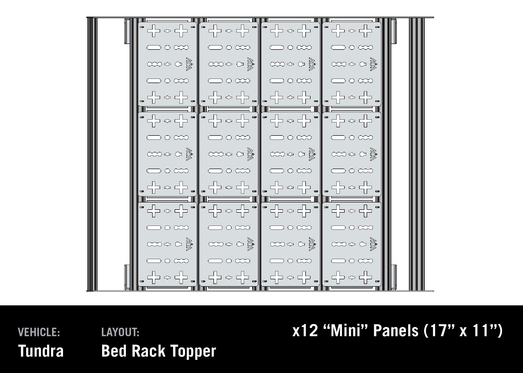 Backwoods Adventure Mods Racks Toyota Tundra 3rd Gen (2022+) Bed Rack - DRIFTR Topper (Add-on)