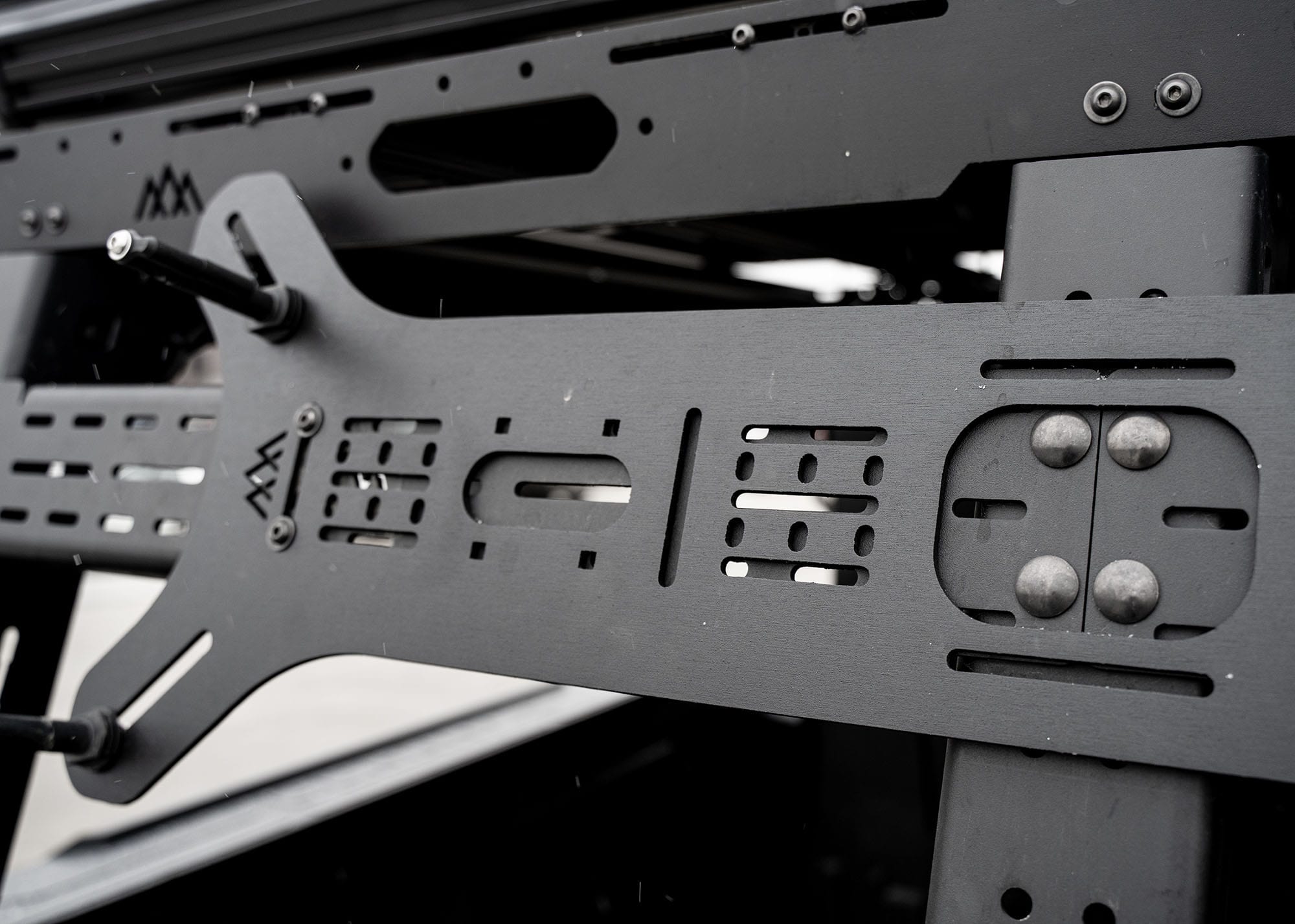 Backwoods Adventure Mods Racks Universal Dogbone Aluminum Traction Board Mount