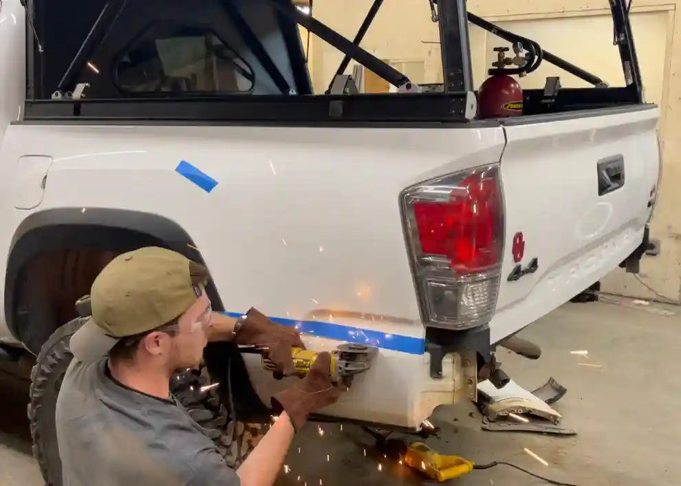 Backwoods Adventure Mods Rear Bumper Hi-Lite Overland Toyota Tacoma Rear Bumper 3rd Gen (2016-2023)