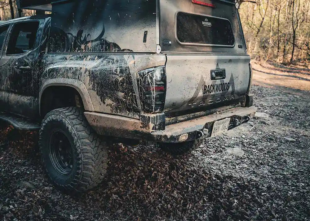 Backwoods Adventure Mods Rear Bumper Hi-Lite Overland Toyota Tacoma Rear Bumper 3rd Gen (2016-2023)