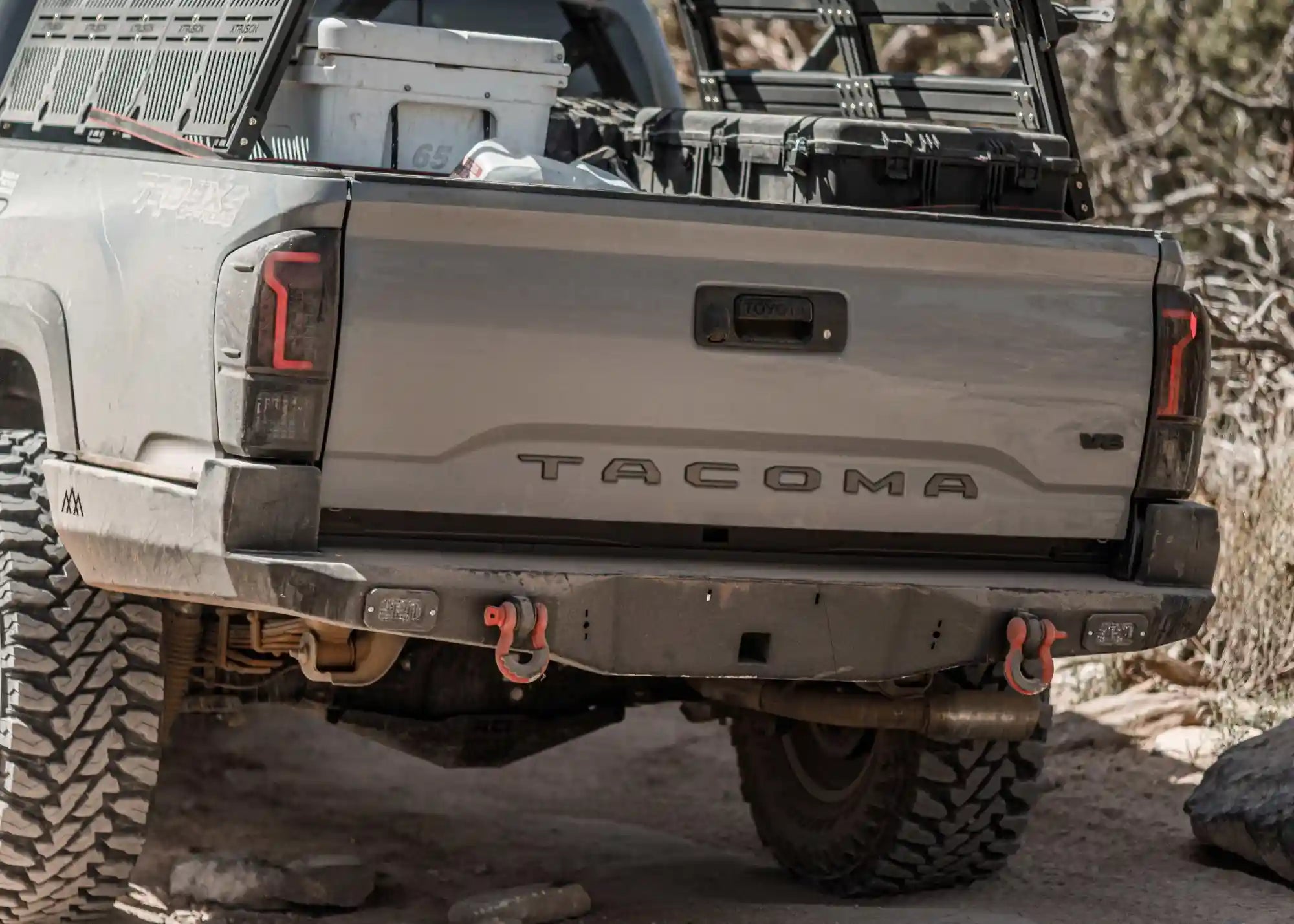 Backwoods Adventure Mods Rear Bumper Hi-Lite Overland Toyota Tacoma Rear Bumper 3rd Gen (2016-2023)