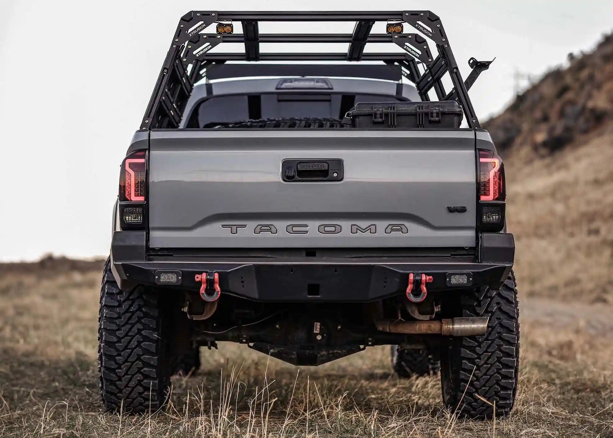 Backwoods Adventure Mods Rear Bumper Hi-Lite Overland Toyota Tacoma Rear Bumper 3rd Gen (2016-2023)