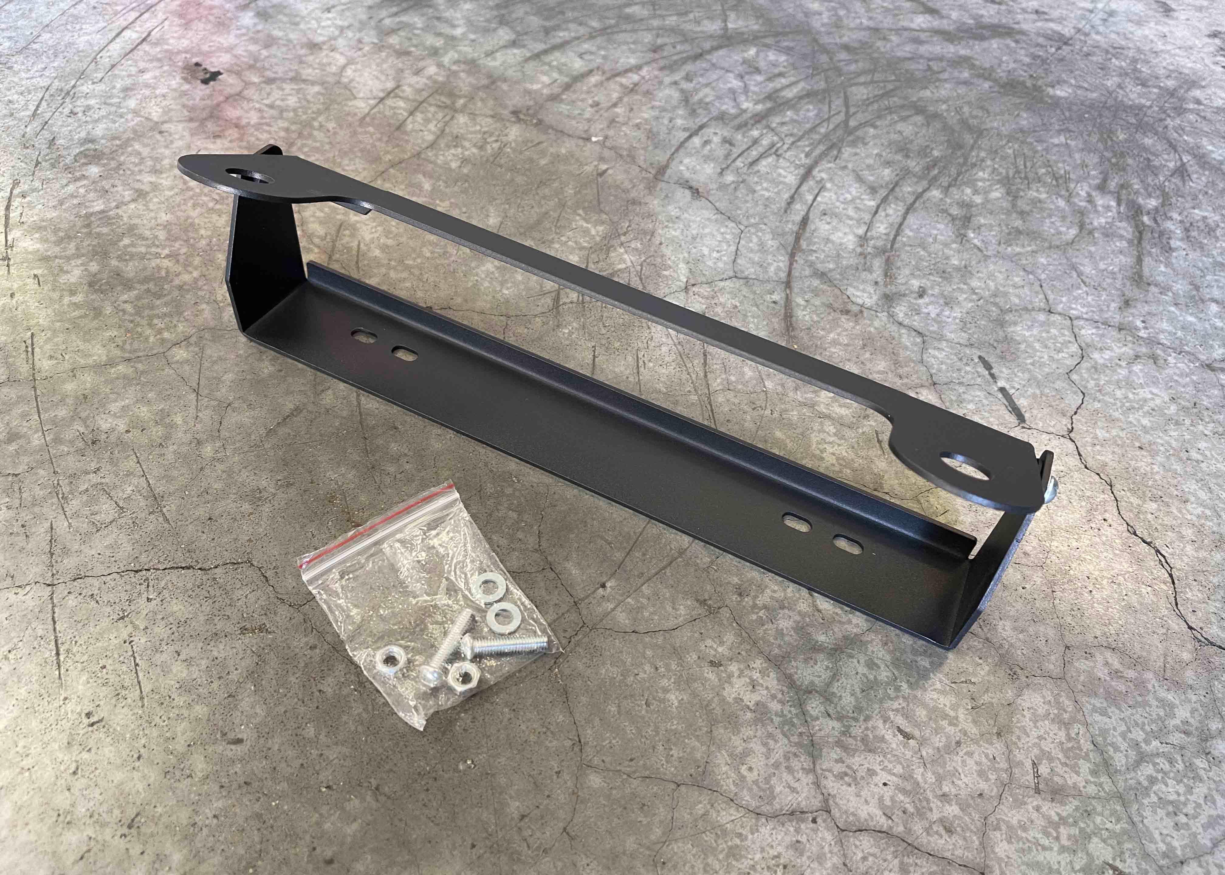 Backwoods Adventure Mods Recovery Gear Flip Up Front License Plate Holder - Hawse Fairlead