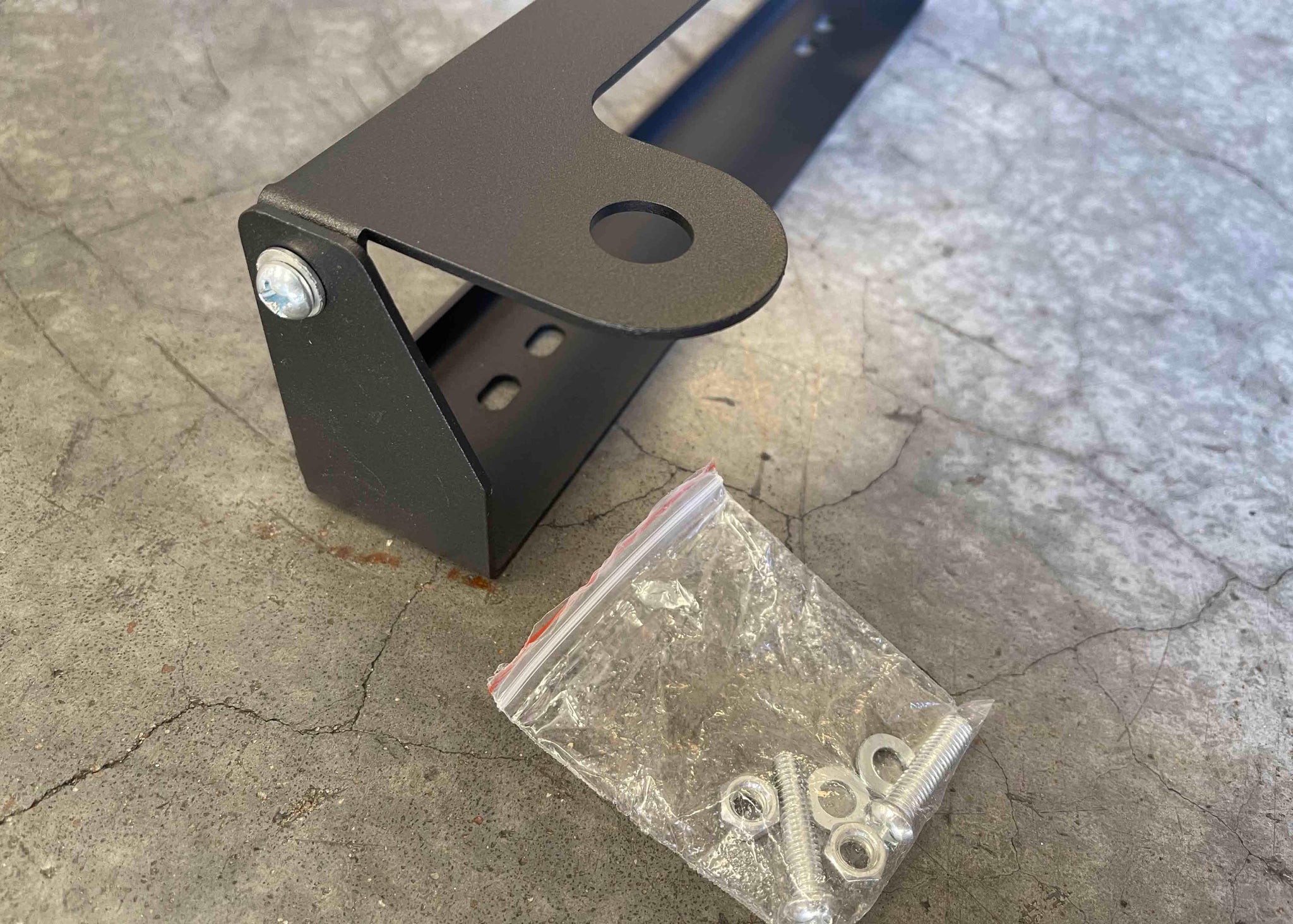 Backwoods Adventure Mods Recovery Gear Flip Up Front License Plate Holder - Hawse Fairlead