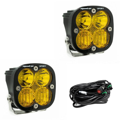 Baja Designs Lighting Driving/Combo Squadron Sport Amber LED Pods - Pair / Baja Designs