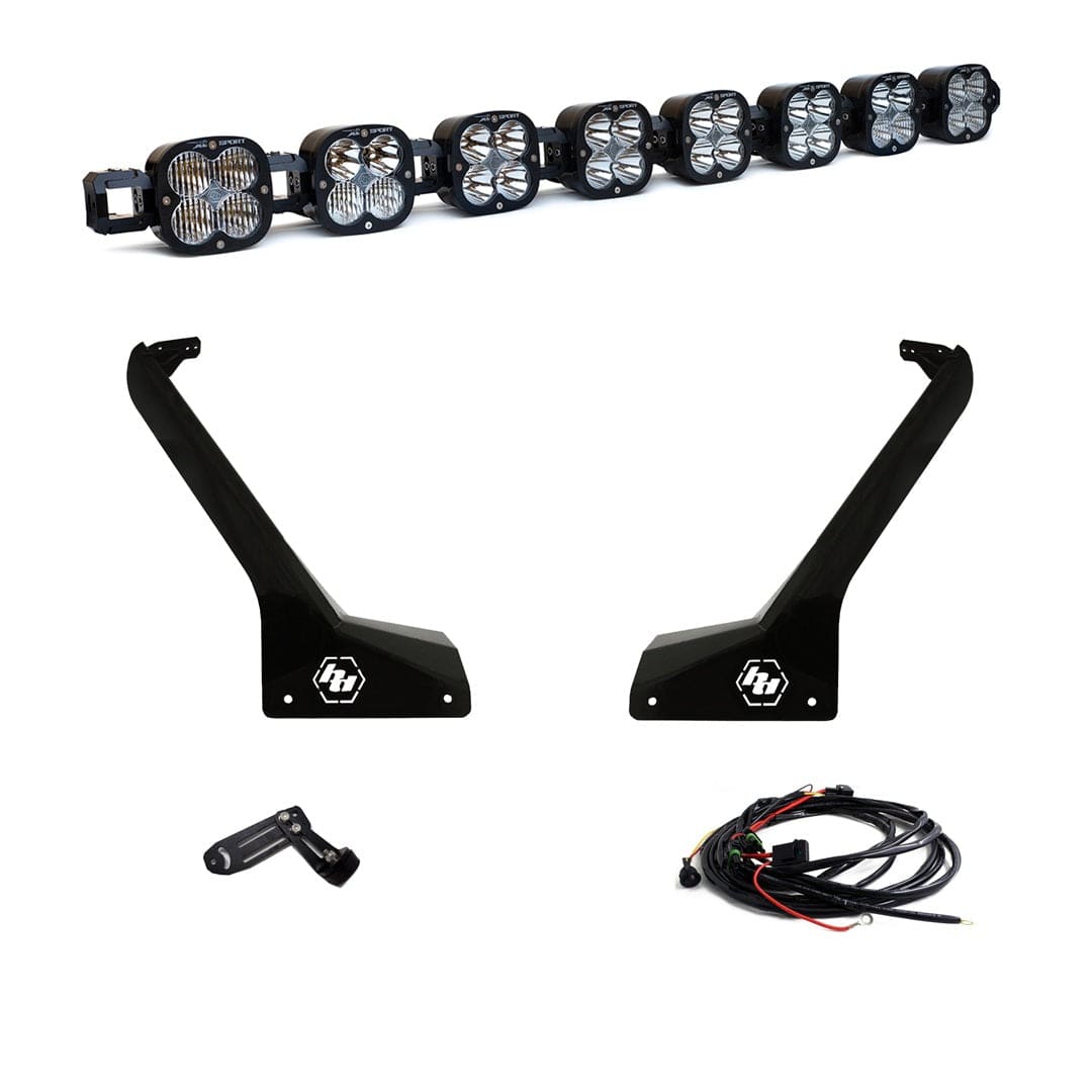 Baja Designs Lighting Jeep JL Wrangler / JT Gladiator 8XL Pod Roof Mount Light Kit - Non. 392, Mojave, 4XE Models