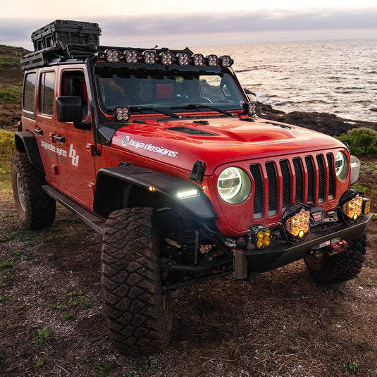 Baja Designs Lighting Jeep JL Wrangler / JT Gladiator 8XL Pod Roof Mount Light Kit - Non. 392, Mojave, 4XE Models