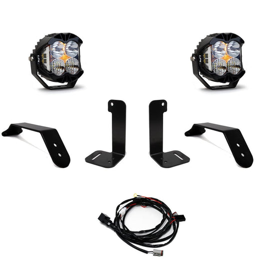 Baja Designs Lighting Jeep JL Wrangler / JT Gladiator LP4 Pro Bumper Light Kit - OE Plastic Bumper