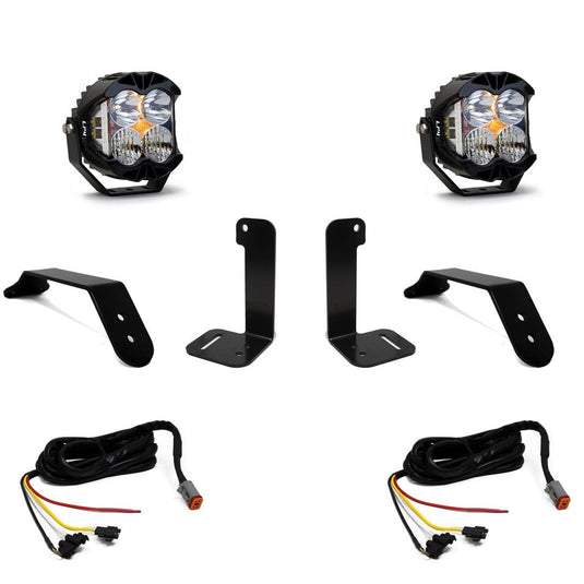 Baja Designs Lighting Jeep JL Wrangler / JT Gladiator LP4 Pro Bumper Light Kit - OE Plastic Bumper