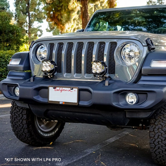 Baja Designs Lighting Jeep JL Wrangler / JT Gladiator LP4 Pro Bumper Light Kit - OE Steel Bumper