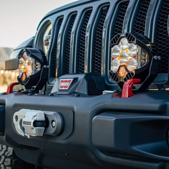 Baja Designs Lighting Jeep JL Wrangler / JT Gladiator LP6 Pro Bumper Light Kit - OE Steel Bumper