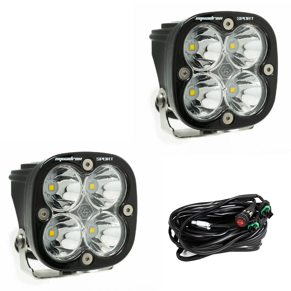 Baja Designs Lighting Spot Squadron Sport White LED Pods - Pair / Baja Designs