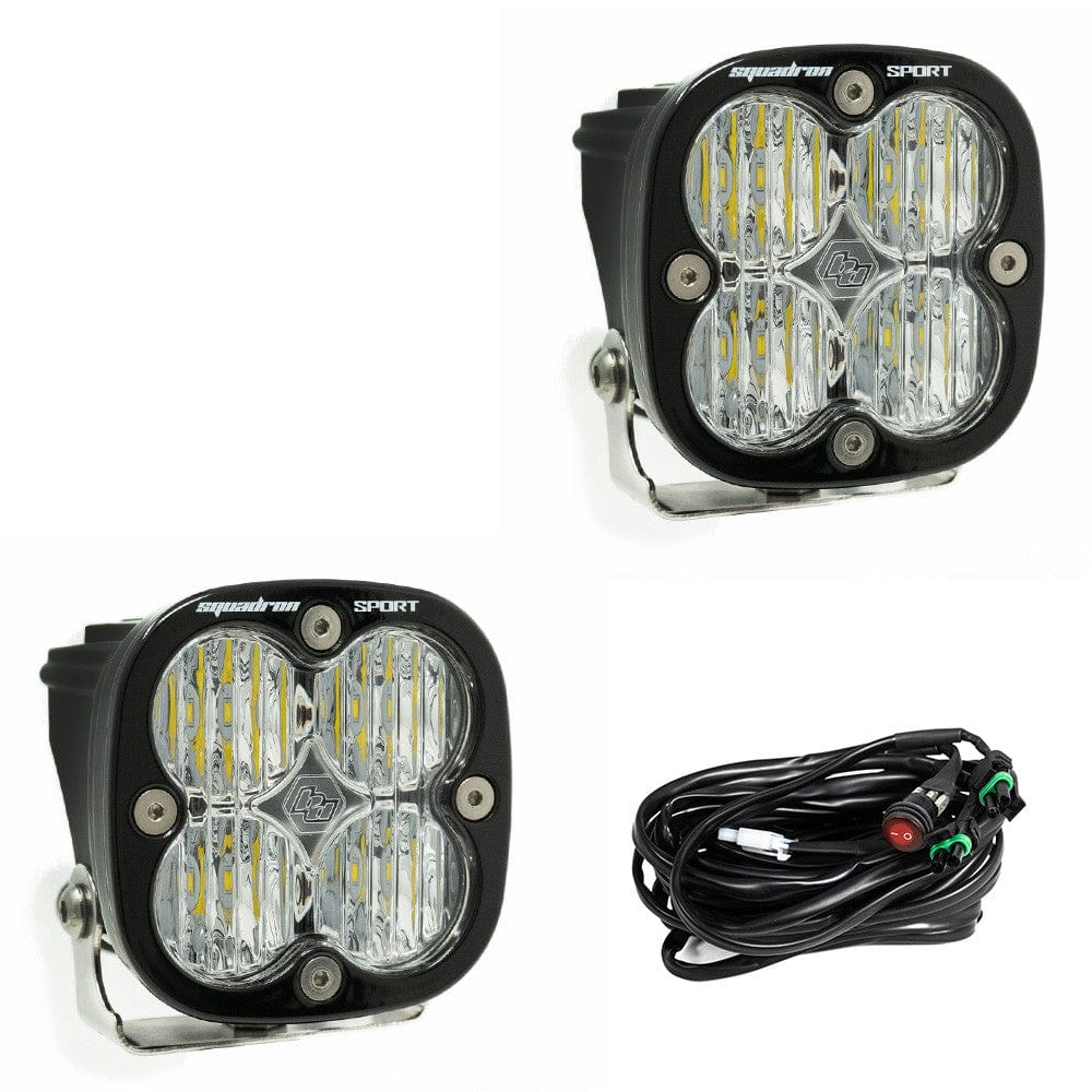 Baja Designs Lighting Wide Cornering Squadron Sport White LED Pods - Pair / Baja Designs