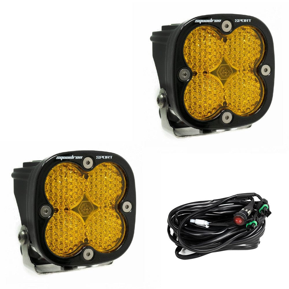 Baja Designs Lighting Work/Scene Squadron Sport Amber LED Pods - Pair / Baja Designs