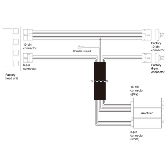 Beat-Sonic USA Amplifiers Beat-Sonic ENA-2T1 Plug and Play Amplifier Kit for 1987-2021 Toyota Scion and Subaru Models with 10 & 6 Pin Connectors