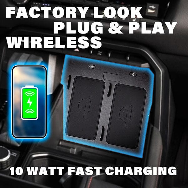 Beat-Sonic USA Interior Accessories Dual Wireless Phone Charger for 2022+ Toyota Tundra & 2023+ Toyota Sequoia - NSV