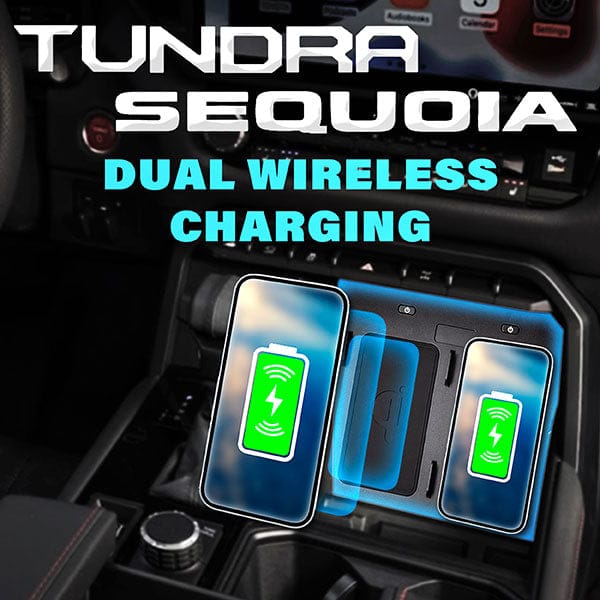 Beat-Sonic USA Interior Accessories Dual Wireless Phone Charger for 2022+ Toyota Tundra & 2023+ Toyota Sequoia - NSV