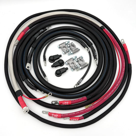 Big7Kits Battery And Electrical Ford Powerstroke 6.7 Diesel - F250/F350 Battery Cable Kit (2017-2021)