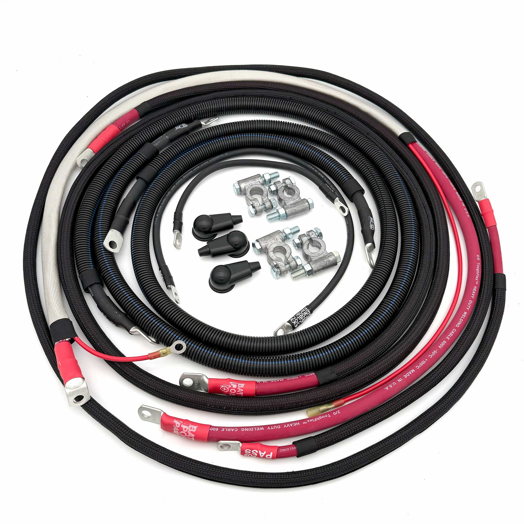 Big7Kits Battery And Electrical Ford Powerstroke 6.7 Diesel - F250/F350 Battery Cable Kit (2017-2021)