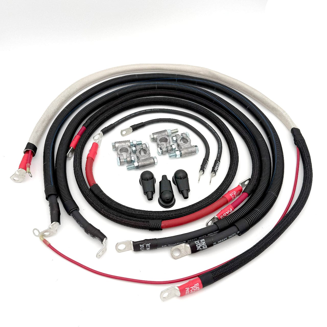 Big7Kits Battery And Electrical Ford Powerstroke 7.3 Diesel - F250/F350 Battery Cable Kit (1999-2003)