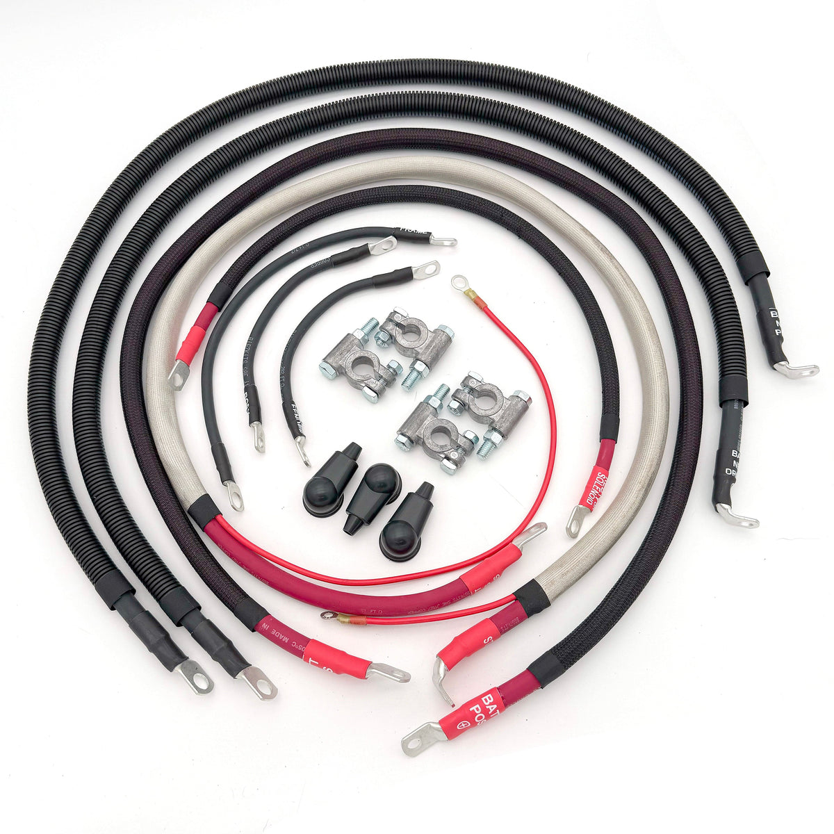 Big7Kits Battery And Electrical Ford Powerstroke 7.3 Diesel - F250/F350 Battery Cable Kit (1999-2003)