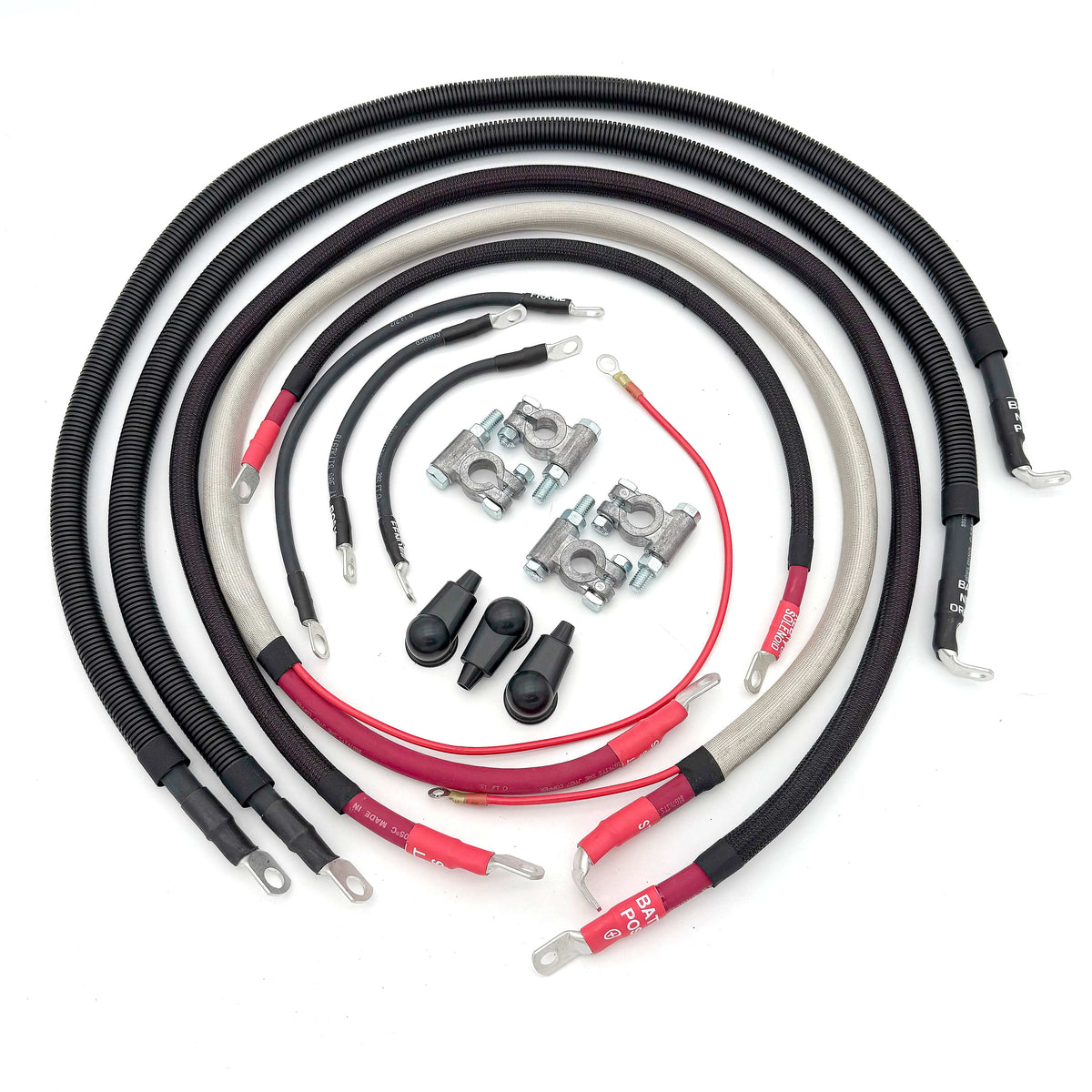 Big7Kits Battery And Electrical Ford Powerstroke 7.3 Diesel - F250/F350 Battery Cable Kit (1999-2003)