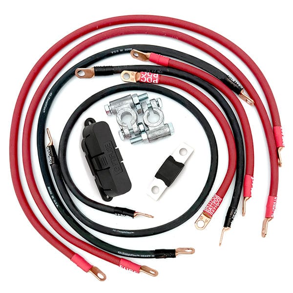 Big7Kits Battery And Electrical Jeep Wrangler YJ Big 7 Battery Cable Kit (1986-1995)