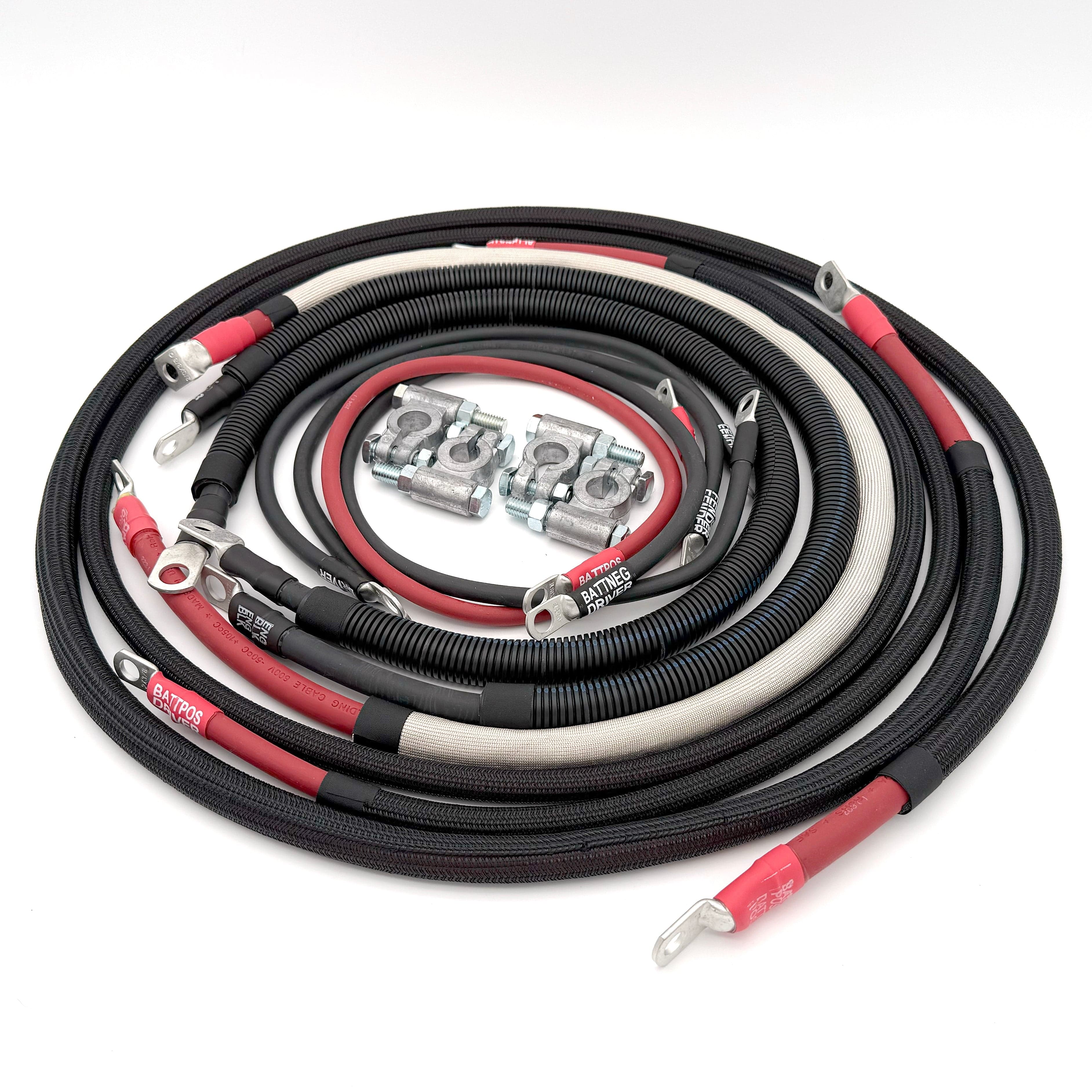 Big7Kits Electrical Dodge Cummins Diesel - 3rd Gen Battery Cable Kit (2003-2009)