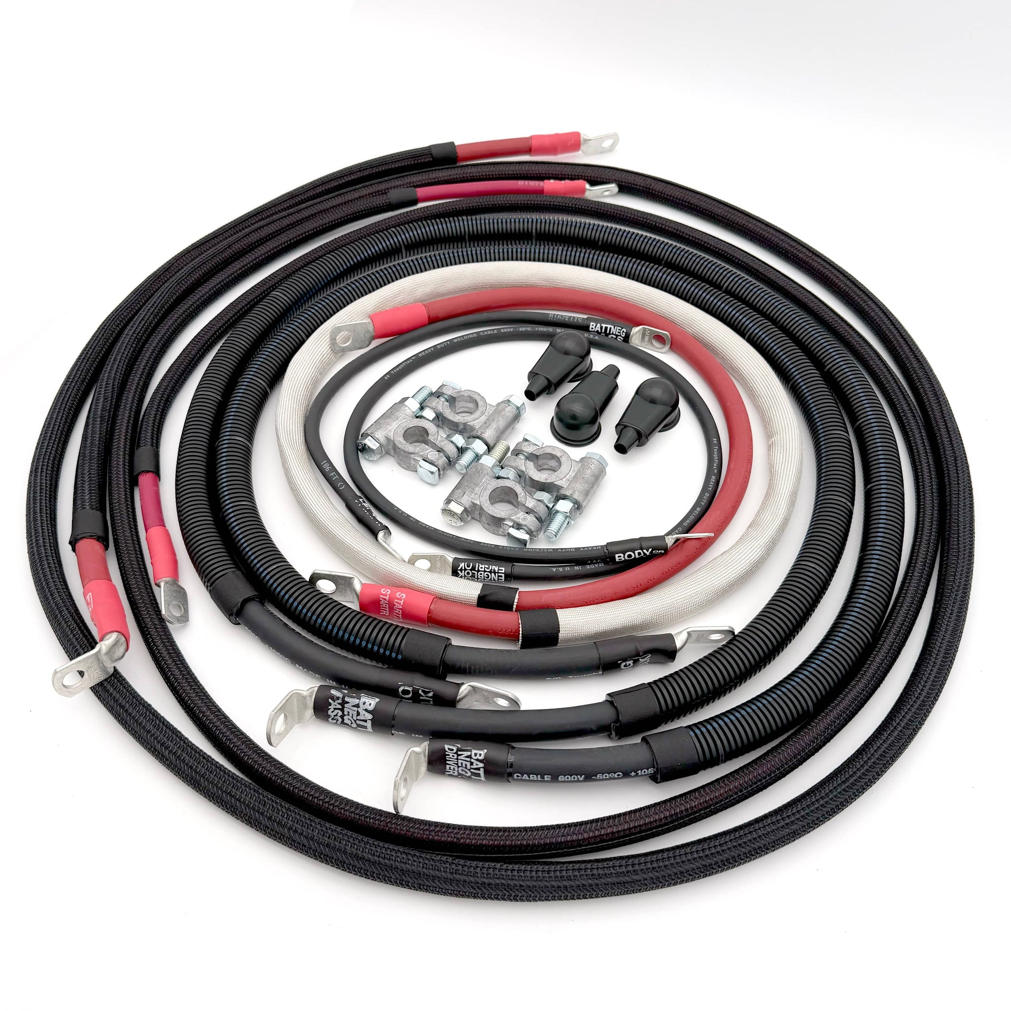 Big7Kits Electrical Ford Power Stroke 6.7 Diesel - F250/F350 Battery Cable Kit (2011-2016)