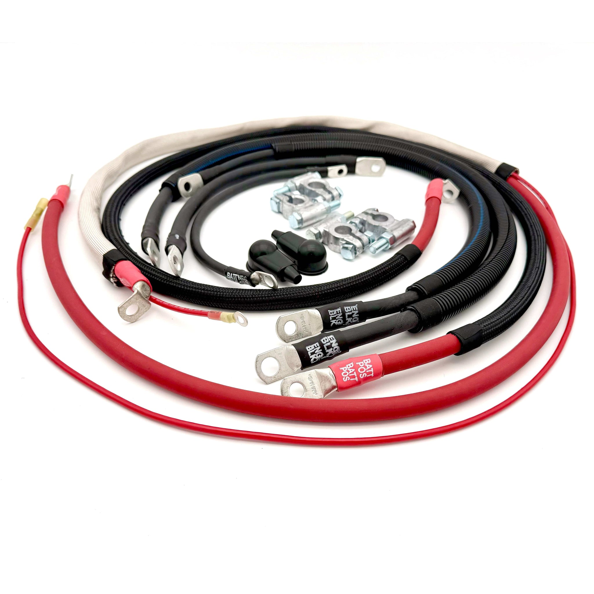 Big7Kits Electrical Ford Powerstroke 6.4 Diesel - F250/F350 Battery Cable Kit (2008-2010)