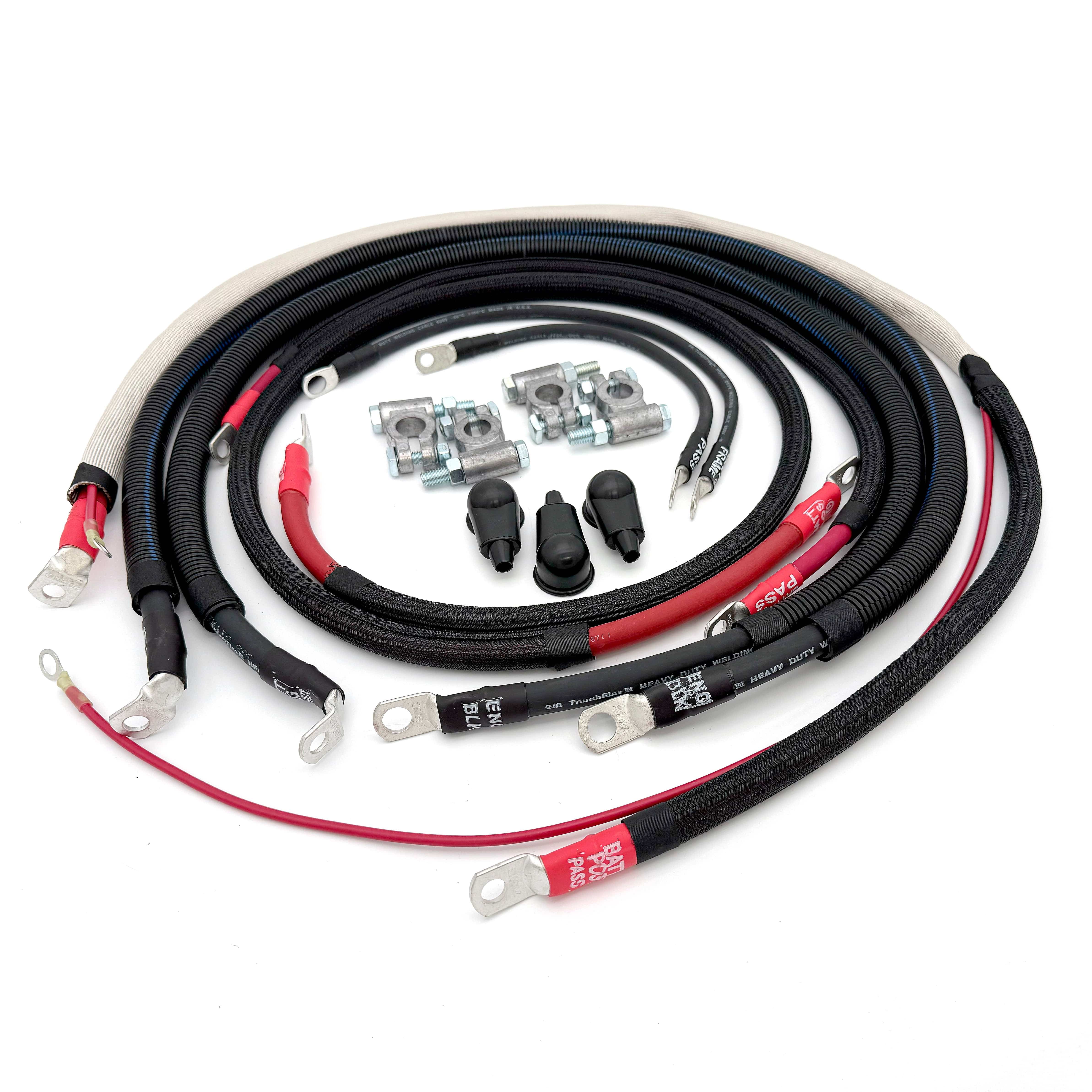 Big7Kits Electrical Ford Powerstroke 7.3 Diesel - F250/F350 Battery Cable Kit (1999-2003)