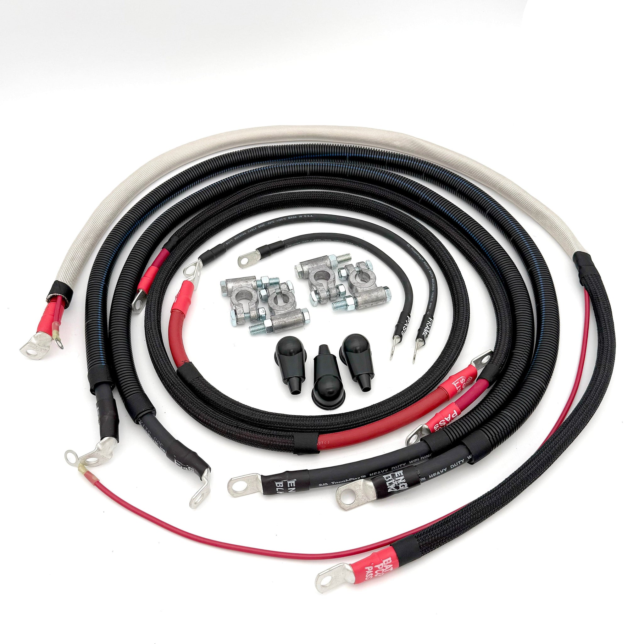 Big7Kits Electrical Ford Powerstroke 7.3 Diesel - F250/F350 Battery Cable Kit (1999-2003)