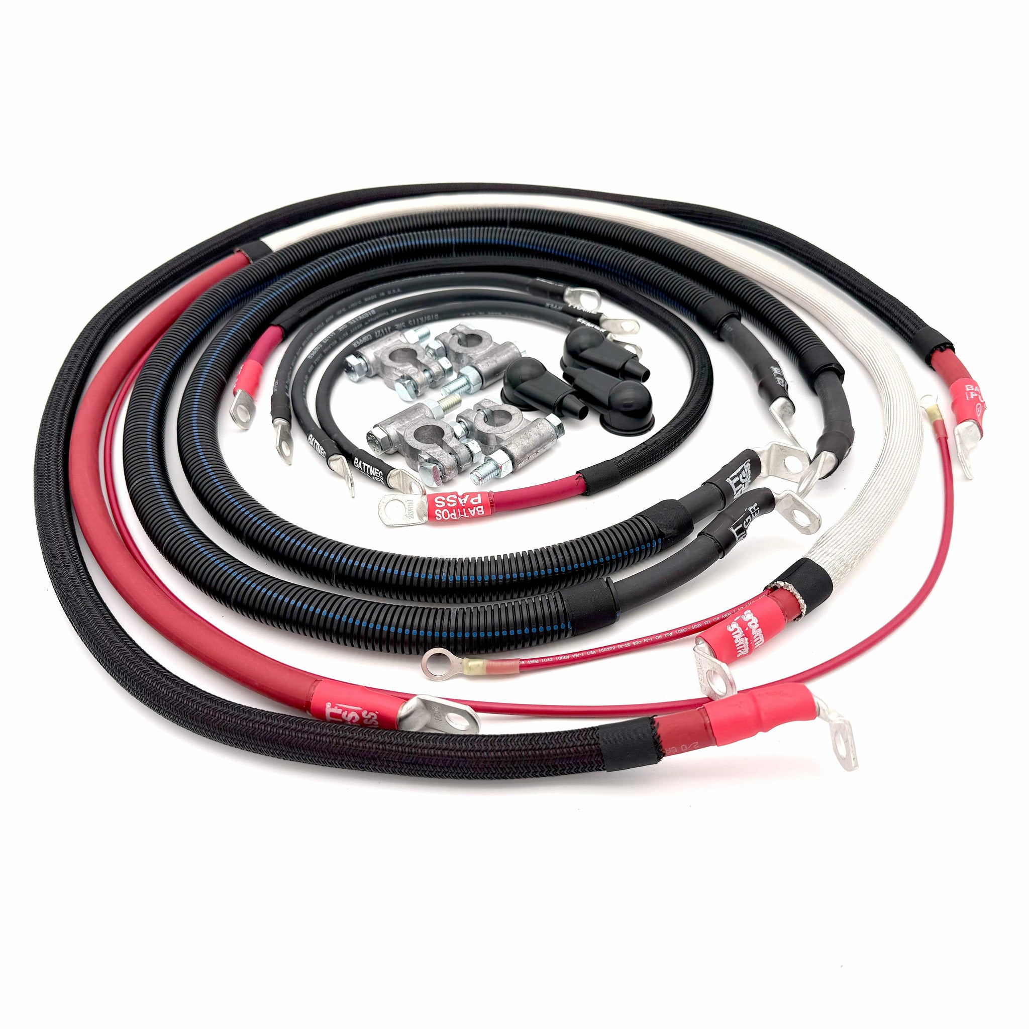 Big7Kits Electrical Ford Powerstroke 7.3 Diesel - F250/F350 OBS Battery Cable Kit (1990-1997)