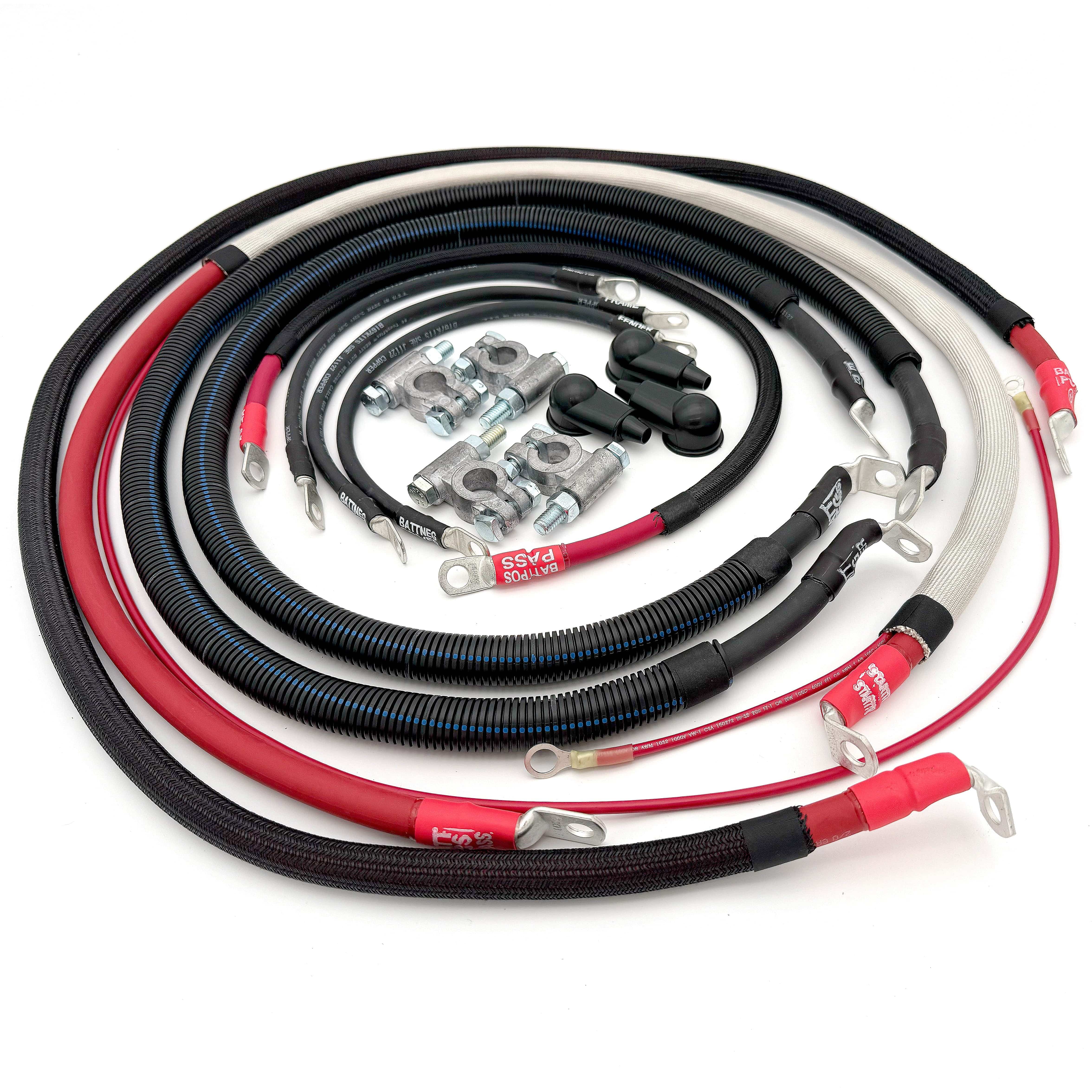 Big7Kits Electrical Ford Powerstroke 7.3 Diesel - F250/F350 OBS Battery Cable Kit (1990-1997)